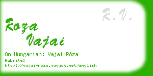roza vajai business card